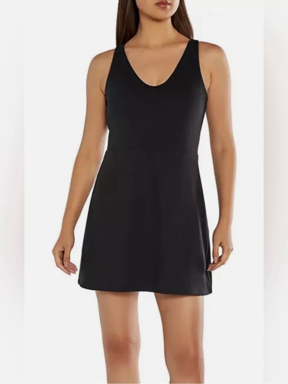Gap Fit Black Athletic Tank Dress Skort Built In Shorts XL Active Gorpcore Gym